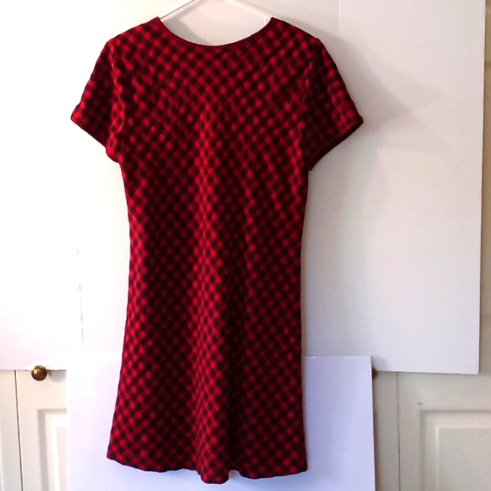 Sunshine Starshine Women's Checker Dress - Size (14) - Red/Black - Polyester